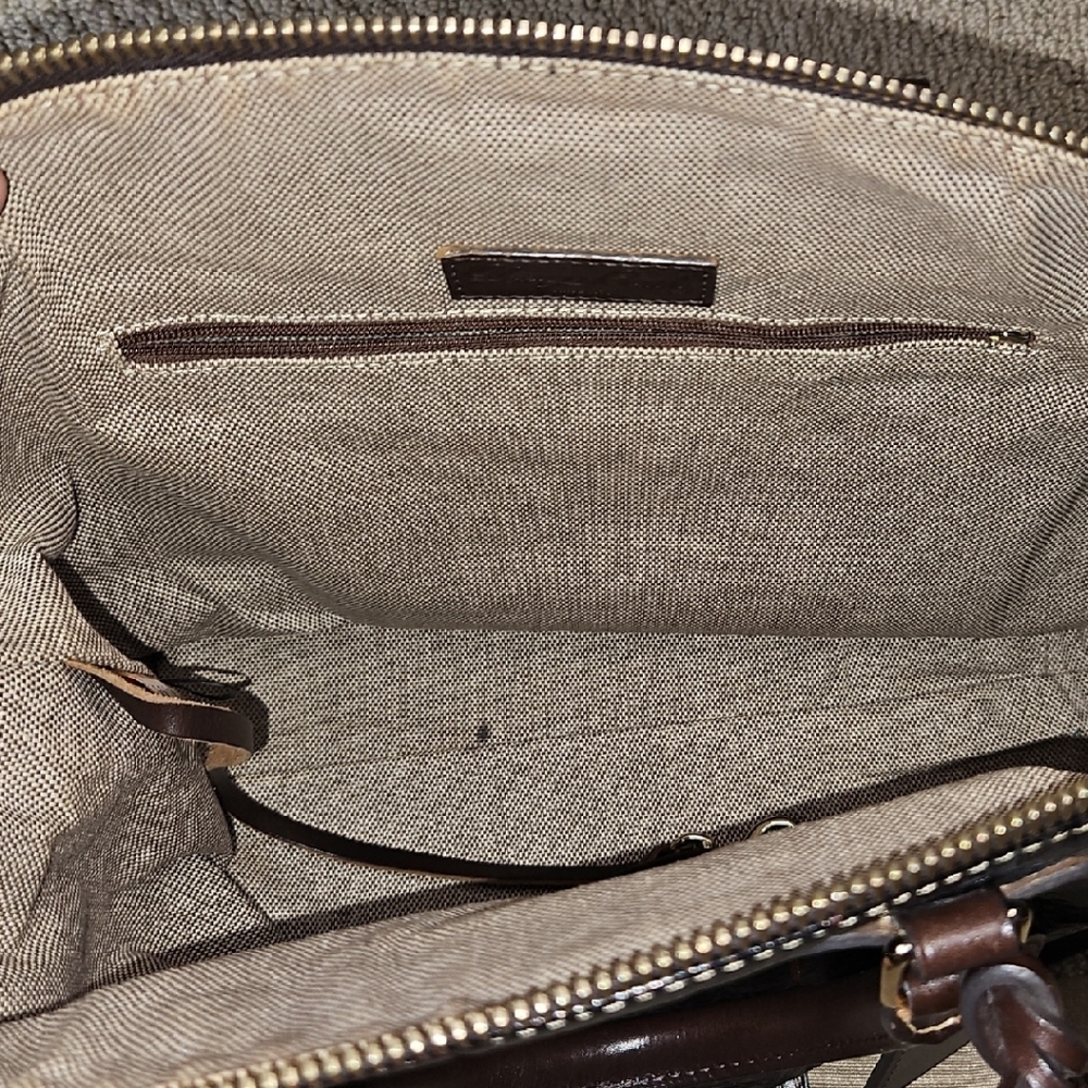 Vintage Condition Dooney&Bourke Brown/Tan Crocodile Embossed Florentine Satchel - Picture 10 of 16